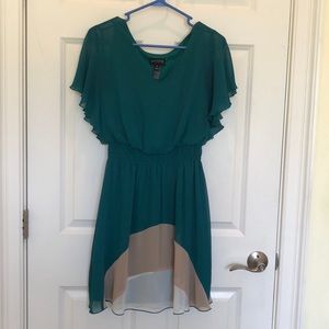 Green feel good dress